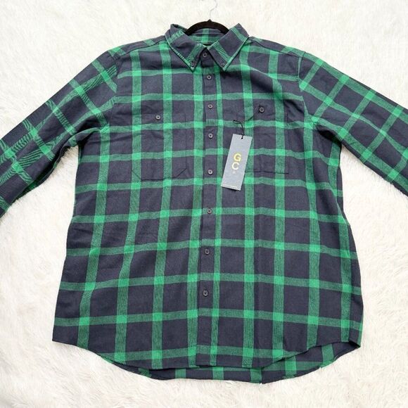NWT Men Good Counsel Strom Long Sleeve Flannel Shirt in Green Size XLT - Picture 9 of 10
